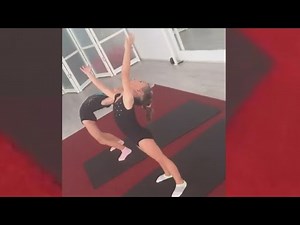 Beginner Flexibility gymnastics performans with Lina