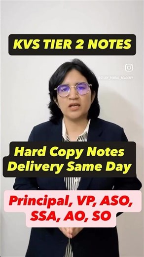 Kvs & Nvs Tier 2 Hard Copy Notes for Principal, Vice Principal, Aso, Ssa, Ao, by Courier- 8447410108