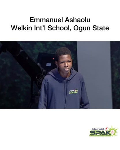 InterswitchSPAK | Watching Emmanuel shine in this moment reminds us why #InterswitchSPAK exists - to celebrate Africa’s brightest minds. The competition is... | Instagram