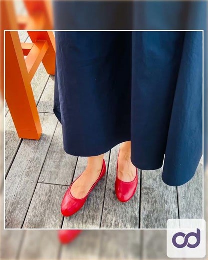 Cardinal Red Silken Glide Sahach Ballet Flats