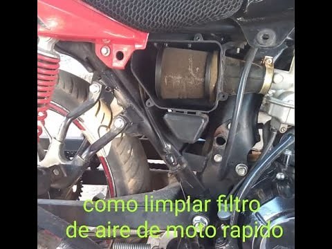 Como limpiar el filtro de aire de la MOTO