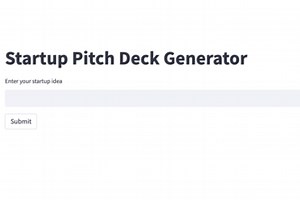 Startup Pitch Deck Generator