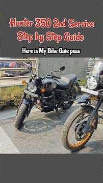 Royal Enfield Hunter 350 2nd Service #hunter350 #royalenfield #service #bikeservice#maintenance#bike