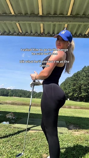 Range today 🫵🏼 . . . . . . #golf #golfswing #golfaddict #golfshot #reels #instagolf #beginnergolfer #golfpractice #golfvlog #explore | Kaelee Rene