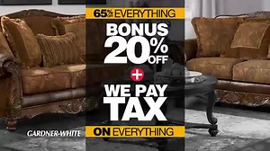 Get the Steals You'll Love before Thanksgiving! Get a bonus 20% off rebate on everything + you don't pay tax! These Black Friday steals are only available this weekend! Plus, you can get guaranteed delivery before Thursday! https://www.gardner-white.com Shop Saturday 10-9 & Sunday 11-7 | Gardner White Furniture