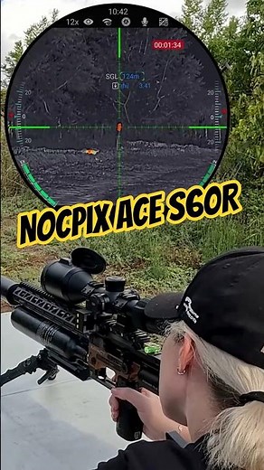 Maggie testing the Nocpix ACE S60R | FX Impact M4 | 33gr ZAN Slug #fxairguns #sniper