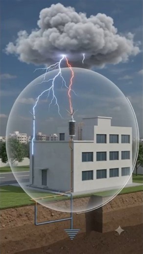 ⚡ Conventional vs OPR Lightning Protection| #electrical #electrician #shorts