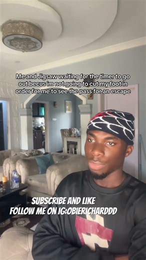 When you and Jigsaw are both waiting for the timer to go out #horror #funny #viralshorts #fyp