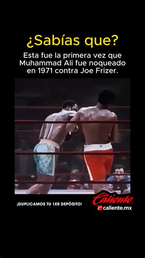 El 1971 es una fecha clave en la historia del boxeo, pues marcó la primera derrota por nocaut en la carrera de Muhammad Ali. Este suceso tuvo lugar en el Madison Square Garden durante su mítico enfrentamiento con Joe Frazier, bautizado como "La Pelea del Siglo". Ambos pugilistas ingresaron al ring con un récord perfecto e intocable, pero en el decimoquinto asalto, Frazier impactó a Ali con un devastador gancho de izquierda. Pese a que Ali se reincorporó y pudo finalizar el combate, los jueces di