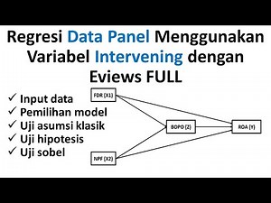 Regresi Data Panel Menggunakan Variabel Intervening dengan Eviews FULL