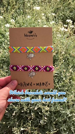 Check out the best friend collection, link to my shop is in the bio! #smallbusiness #friendshipbracelet #etsyseller #bestfriends #bestfriendbracelets