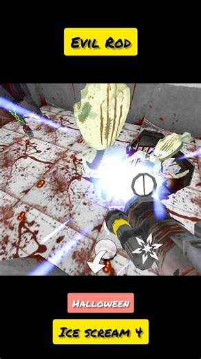 Rod Vs Rod Electric Gun Ice scream 4 #shortvideo