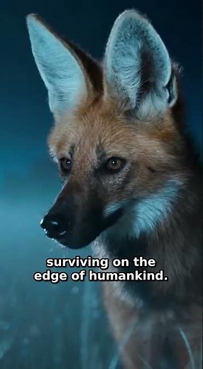 Maned Wolf Bursts Into Moonlit Grassland — Can It Master the Human Edge?