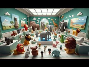 Alphabet Animals at the Museum | ABC Nursery Rhyme & Kids Songs