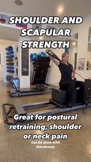 How good is your scapular control? Exercises like these can help with neck, shoulder and posture related aches in the body and are a great addition to your rehabilitation routines! If unsure of how to apply them to your routine, come in to see us in a GER class or osteopathy consult today! #exercise #scapula #scapularcontrol #shoulderstrength #strengthtraining #reformer #grouprehab #everybodydeservestofeelgood #elwood3184 #osteo #osteopath #massage #clinicalrehab #clinicalpilates | Stay Tuned Sp
