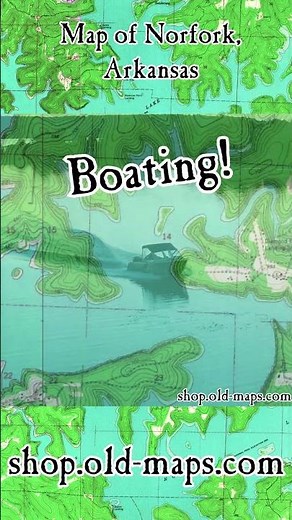 Map of Norfork Lake Arkansas