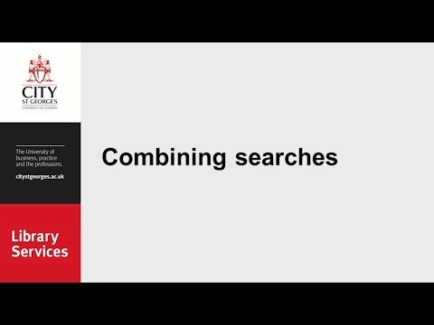 ProQuest - Viewing search history and combining searches
