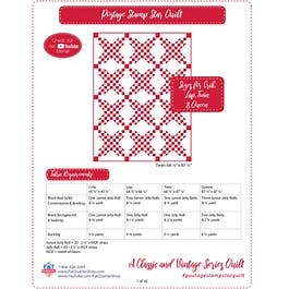 Postage Stamp Star Classic & Vintage Downloadable PDF Quilt Pattern | Fat Quarter Shop