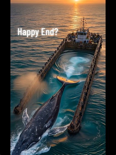 Wir befreien ihn… lassen ihn wieder schwimmen… und dann passiert genau das. So sind die Menschen. Was würdest du tun? We set him free… watch him swim again… and then this happens. This is what humans do. What would you do? #wallübeckerbucht #walrettung #buckelwal #fyp #whalerescue