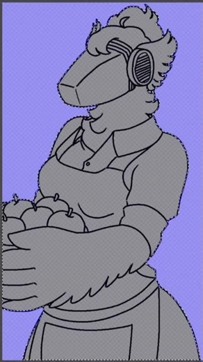 Anonna the 50s Protogen (Speedpaint) #shorts #speedpaint