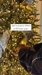 32K views · 430 reactions | Pro Tip: Seeing gaps in your Christmas tree? Add extra decorations like more ornaments and ribbons for a beautiful, full look. Visit the Balsam Hill Christmas Shop: https://bit.ly/3LBplRw | Balsam Hill | Facebook