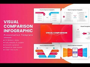 Visual Comparison Infographics Presentation | Compare Ideas with Clean & Modern Design