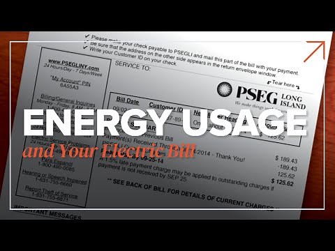 Energy Usage and Your Electric Bill
