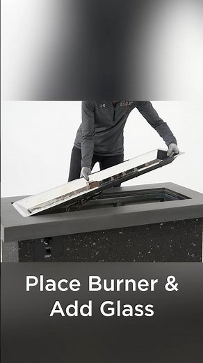 Easy Install Gas Burner #shorts #firetable #firepit #gasburner #installation