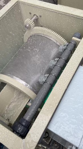 Automatic drum microfiltration machine filtration system with ultraviolet light and biochemical chamber.