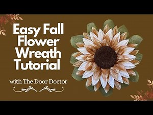 How to Make a Fall Flower Wreath/ Wreath How To/ Wreath Tutorial/ Fall Wreath DIY