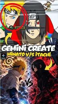 I Make Minato vs Itachi Fight With Gemini 🤯||#naruto #anime #itachi