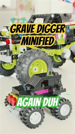 Building a LEGO Mini Grave Digger Monster Jam Truck | V2