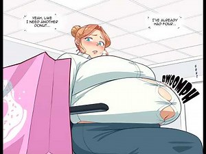 Weight gain comic #74 (dubbed)