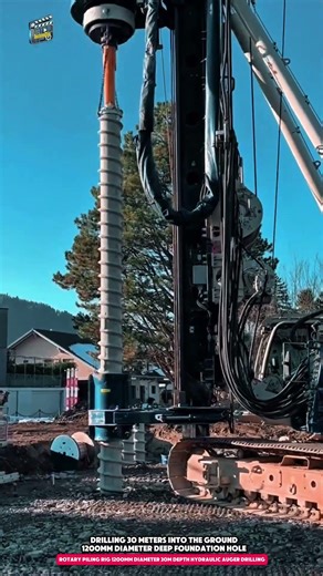 Rotary Piling Rig 1200mm Diameter 30m Depth Hydraulic Auger Drilling