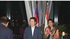 Celebrating a new chapter in #CambodiaIndia relations, Ambassador Devyani Khobragade hosted a reception to celebrate the first direct flight btw 🇰🇭🇮🇳. Distinguished 🇰🇭 ministers, diplomats and high dignitaries from private sector joined the event. Jaideep Mazumdar | India in Cambodia (Embassy of India, Phnom Penh)