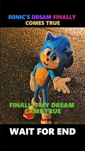 Sonic’s Dream Finally Comes True 🌟 | Emotional Friendship Scene | Sonic the Hedgehog #shorts #sonic
