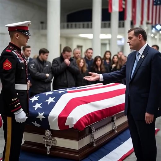Airport staff stopped a tomb guard escorting a fallen soldier—what happened next will m0ve yоu……… 😲😲😲The airport manager's voice cracked through the tension, firm but unsure, as his hand hovered just inches from the casket, draped in stars and stripes. The marine didn't flinch. His gloved hand stayed firmly on the flag. Back straight. Eyes forward. Silent. Passengers had paused mid-step. Conversations went mute. The air felt heavier than the weight of the world. Right there, at gate 42B, a wa