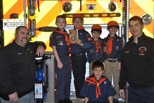 Cub Scouts learn about Safety