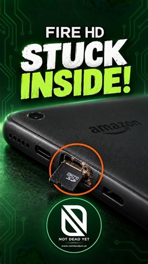 This Amazon Fire HD Wouldn’t Let Go of Its SD Card! #Shorts #TabletRepair #SDCard #TabletRepair #diy