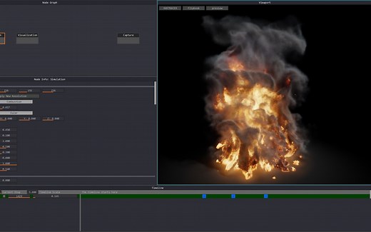 又一个颠覆行业的神器EmberGen，可以做实时流体效果，快速实现烟、火、爆炸、流体等各种特效制作，结合VectorayGen动力学场，可以更高效率完成各种效果