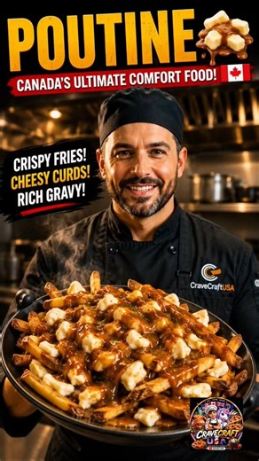 🇨🇦 Canadian Poutine 🍟🧀 | Crispy Fries, #Poutine #CanadianPoutine #PoutineRecipe #Canadian #shorts