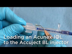 Loading an Acunex IOL to the Accuject BL injector