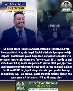 135 reactions · 48 shares | ICE arete pastè Maurilio Amizael Ambrocio...
