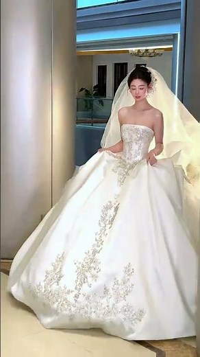 Elegant Princess Bridal Look 👰✨ Luxury Wedding Dress Inspiration