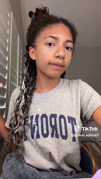 Grwm hair edition for school! 🚌 🎀🏫 #fyp #school #curlyhair | curly hair