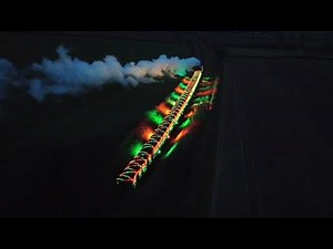 Steam train illumination on the Watercress Line