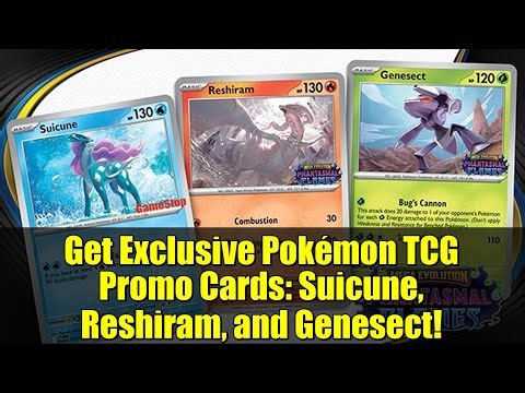 Get Exclusive Pokémon TCG Promo Cards: Suicune, Reshiram, and Genesect!