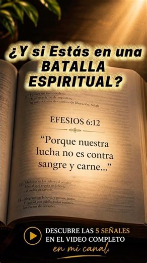 ¿Y si estás en una batalla espiritual? ⚔️ Efesios 6:12