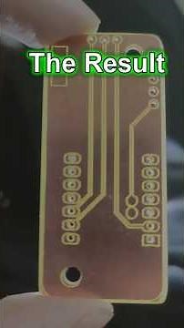 PCB prototype at Home (before sending to PCBWay) #pcb #laser