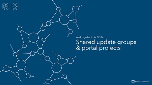 Work together in ArcGIS Pro | Shared update groups and portal projects